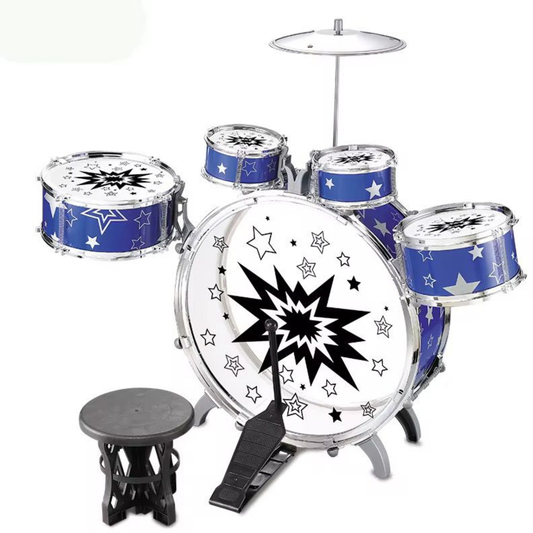 Kids Jazz Drum Set – 9 Piece Musical Kit