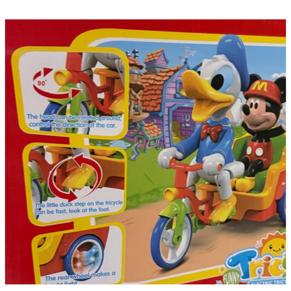 Electric Cartoon Tricycle Toy with Lights & Music!