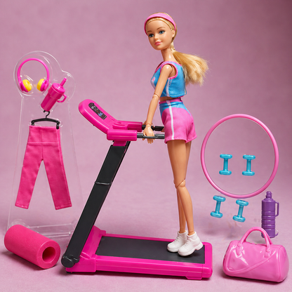 Body Building Fitness Doll Set