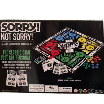 SORRY! Not Sorry! – The Adult Confessions & Sabotage Party Board Game