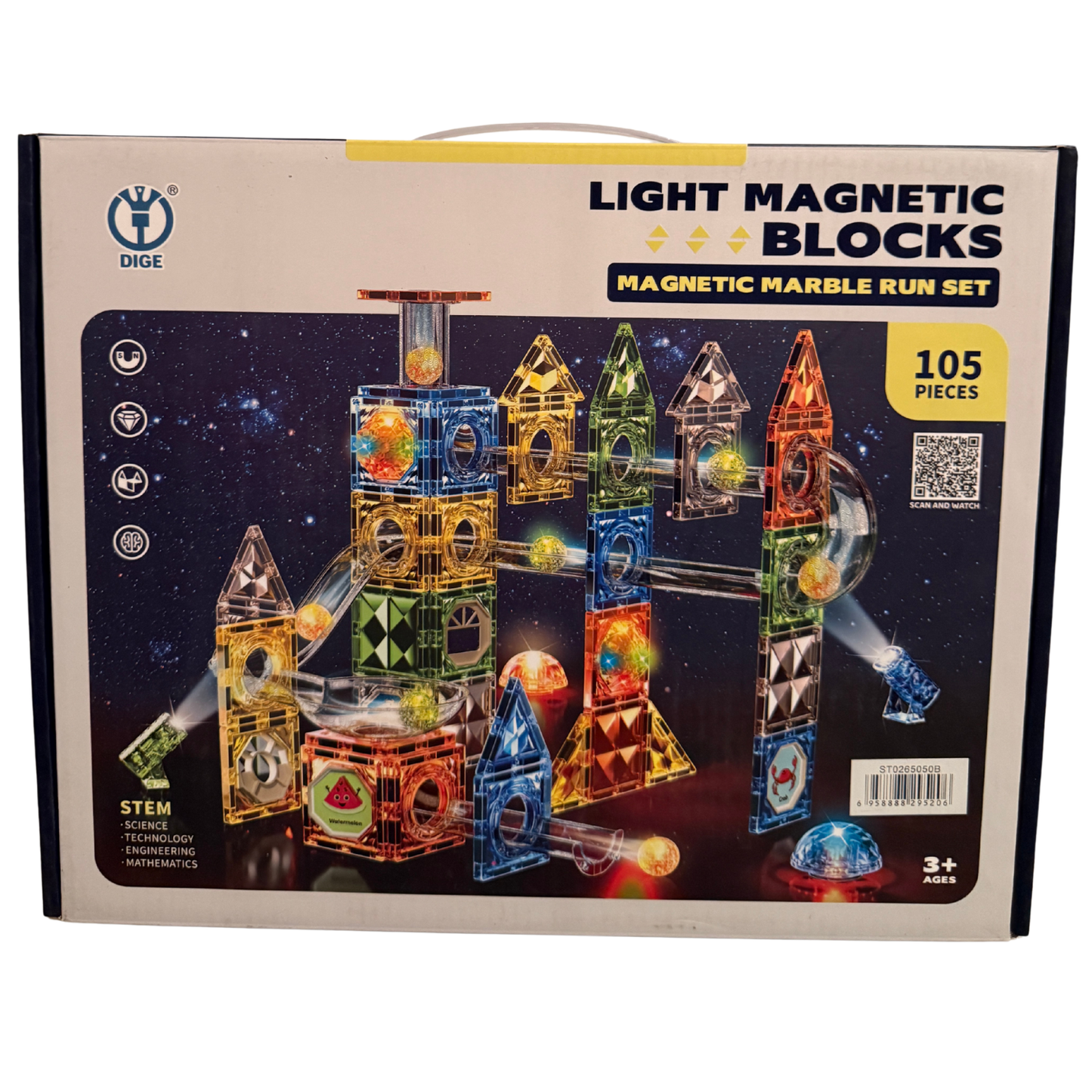 Light Magnetic Blocks (Available in 105, 142 & 176 pieces)