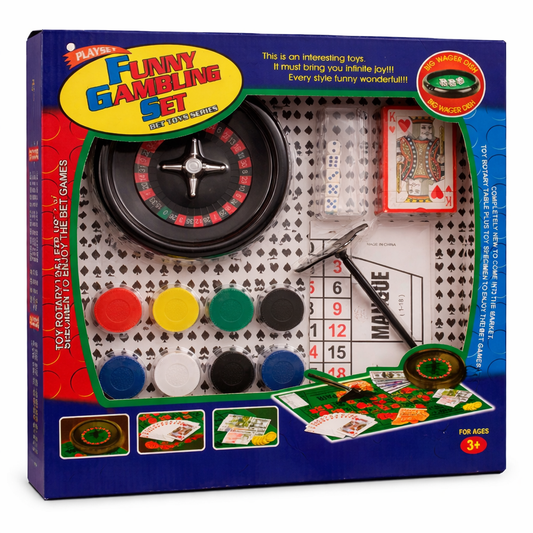 Funny Gambling Set Playset – Kids Casino Game Kit