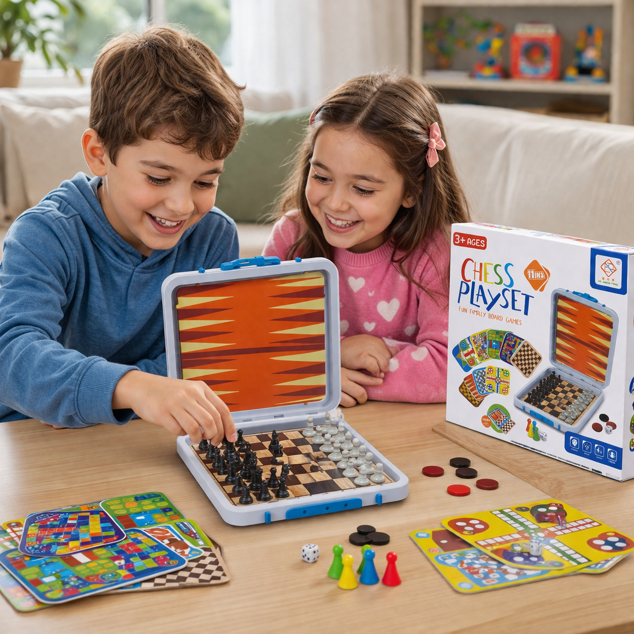 11-in-1 Chess Playset! – Fun Family Board Games Travel Box