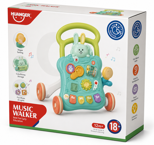 Bunny Music Walker – Sit-to-Stand Activity & Learning Toy