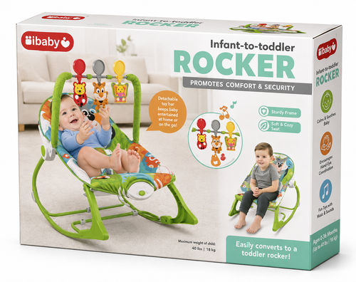 Infant-to-Toddler Rocker with Activity Toy Bar