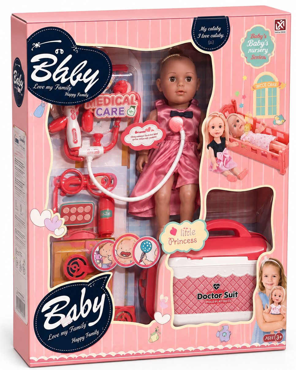 baby doll and doctor play set