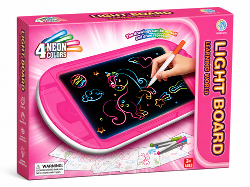 Fun Light Board Learning World Drawing Set