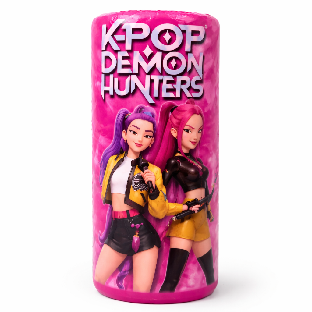 K-Pop Demon Hunters Surprise Toy (biggest size box) + accessories+ portable case with dividers