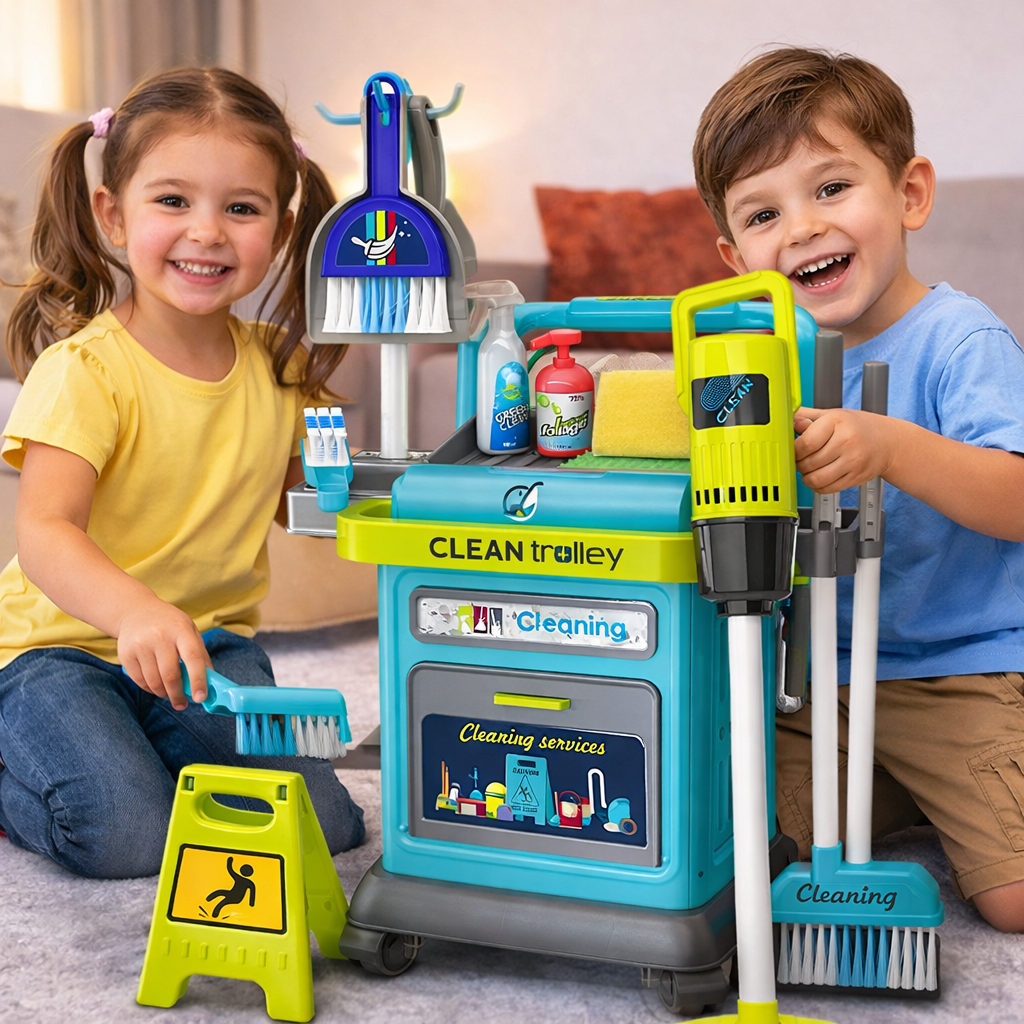 Cleaning Trolley Play Set