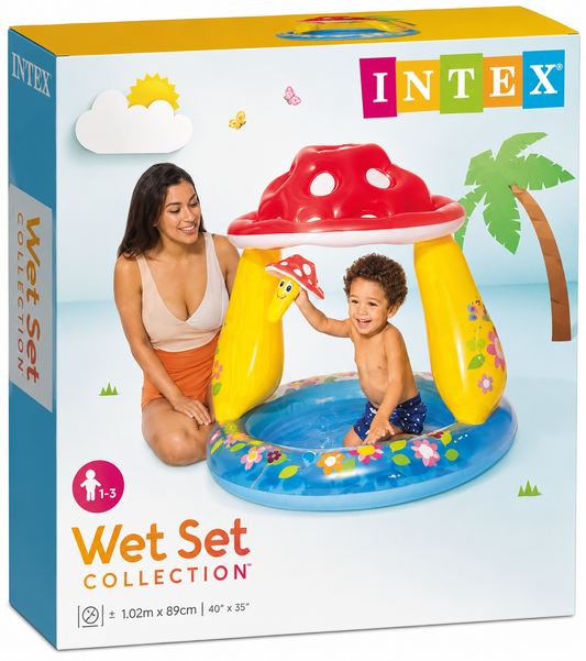 Intex Mushroom Baby Pool with Sunshade