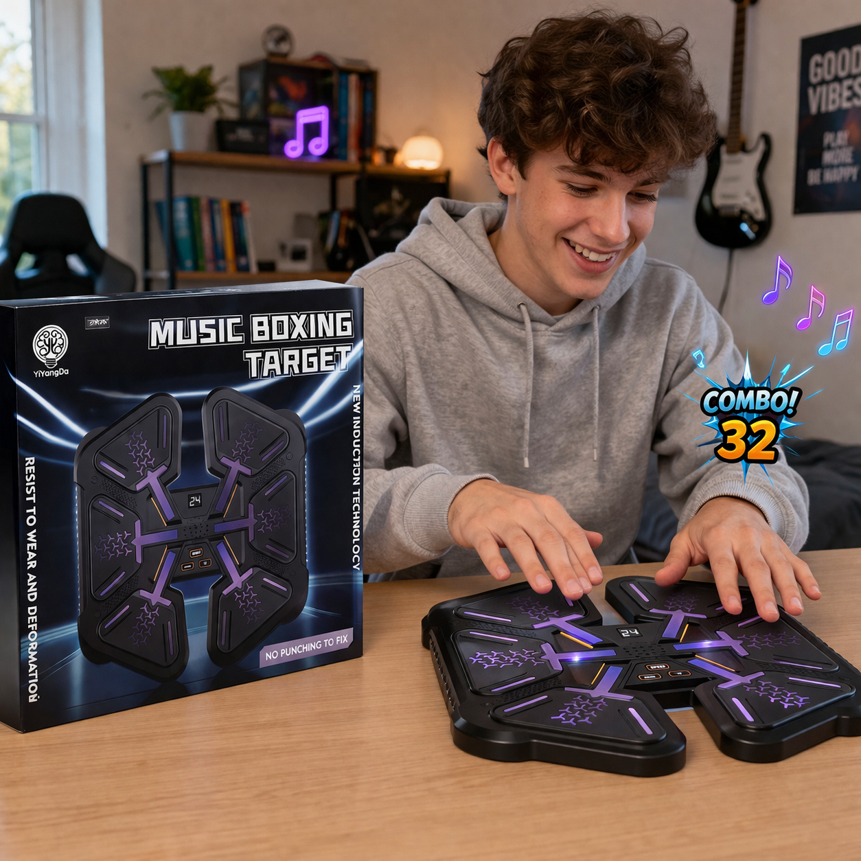 Electrical Boxing Machine – Interactive Music Reaction Training Game (Ages 6+)
