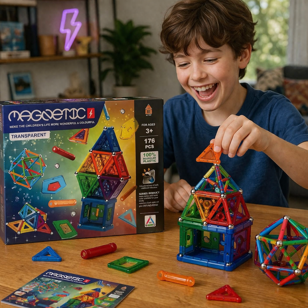 Magnetic Building Set – STEM Construction Kit for Kids