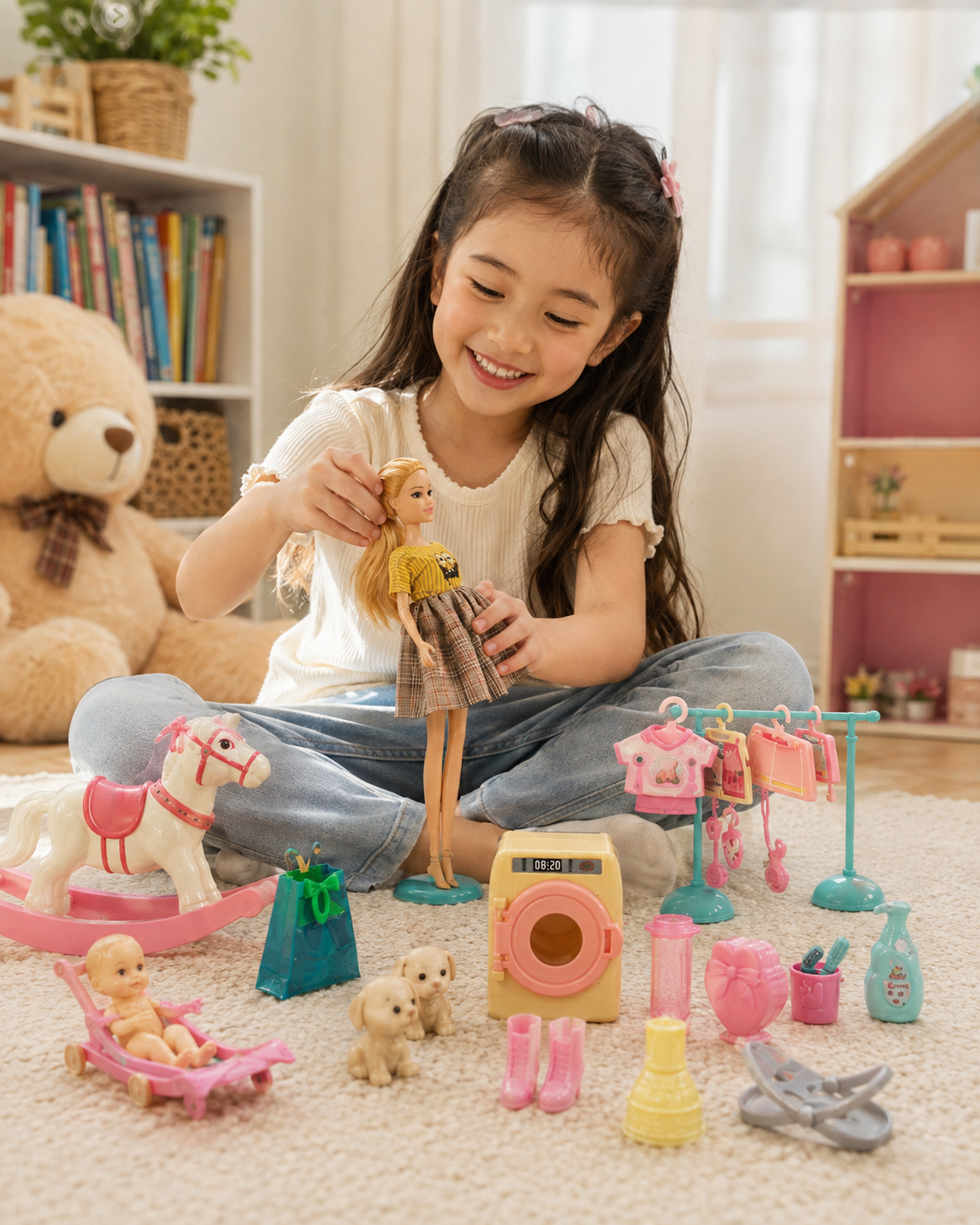 Pregnant Doll & Baby Playset