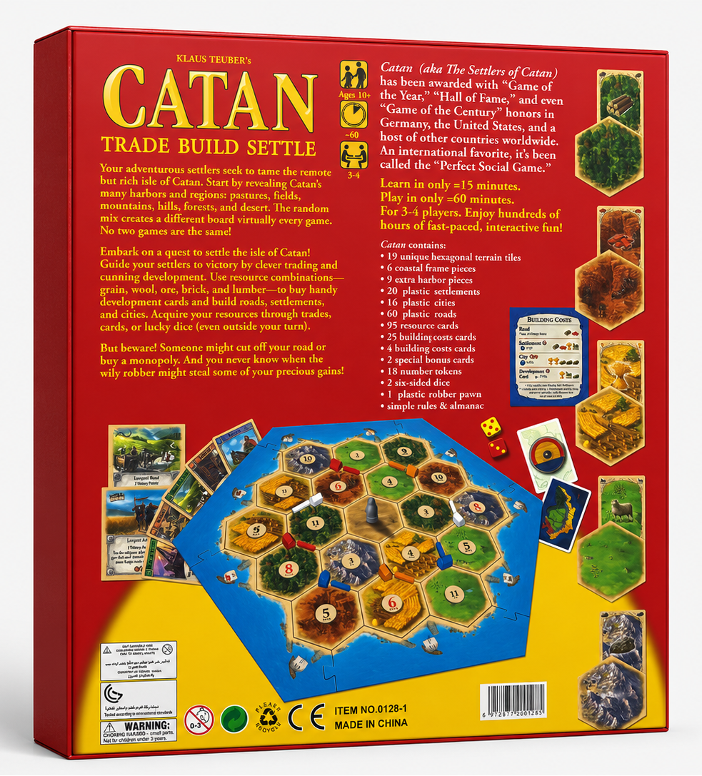 Catan Board Game – Trade, Build & Settle - The Ultimate Strategy Game for Family & Friends!