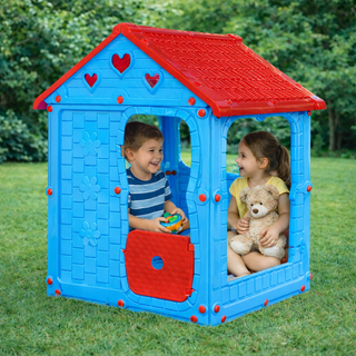 Kids Playhouse Cottage – Indoor & Outdoor Plastic Play House (116 x 98 x 92 cm)