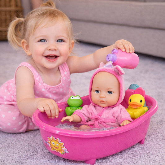 Cute Baby Bath Time Doll Set