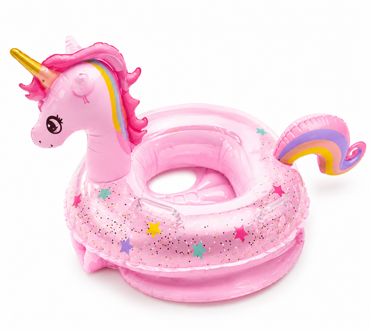 Rainbow Horse Seat Ring Pink