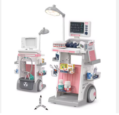 Kids Medical Trolley Doctor Set – Interactive Hospital Play Cart (26 PCS)