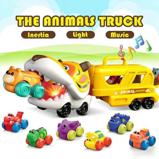 The Animals Truck – Light & Music Car Carrier Set!