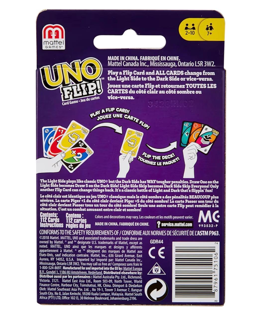 UNO flip ! two-sided challenge