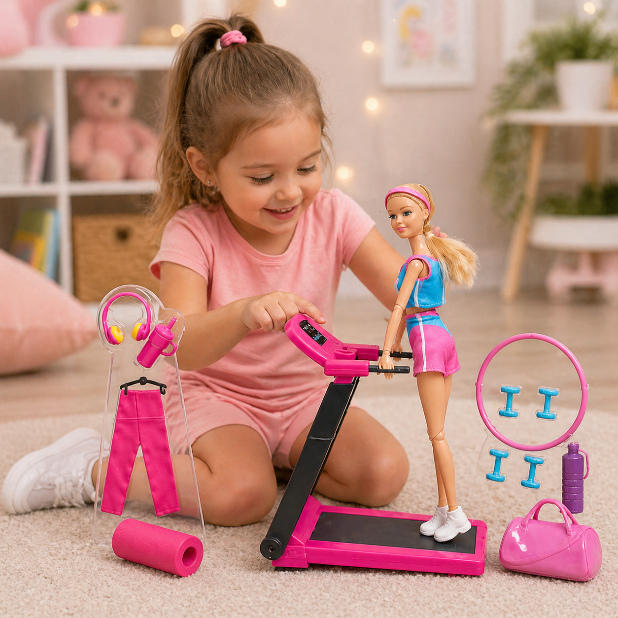 Body Building Fitness Doll Set