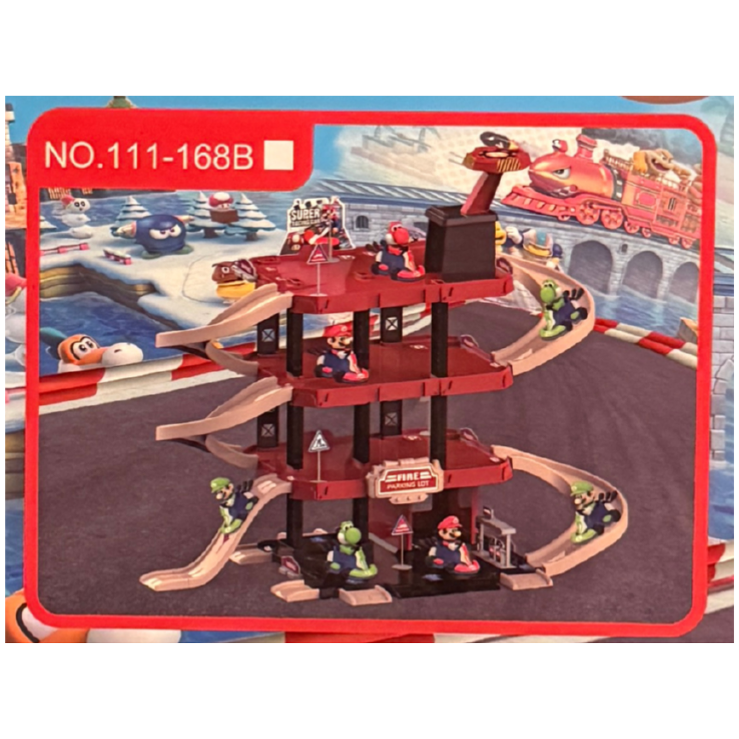 Super Mario Racing Car Track Playset – Multi-Level Action Race