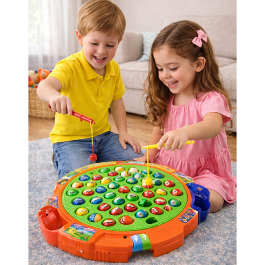 Electric Fishing Game – 45 Fishes, 5-Player Rotating Board