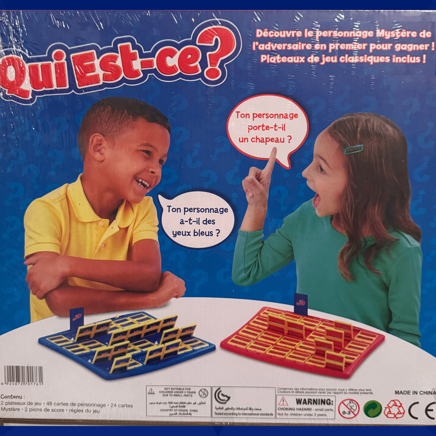 Qui Est-ce or who is it. Classic Guessing & Deduction Game (english & frensh version)